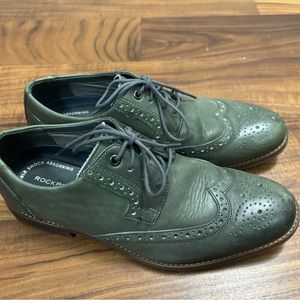 Rockport Men’s saddle shoes, size 7.5, grey, good condition